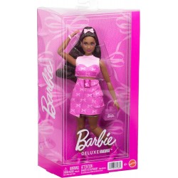 Barbie Deluxe Style lelle rozā kostīmā ar aksesuāriem, JJN70
