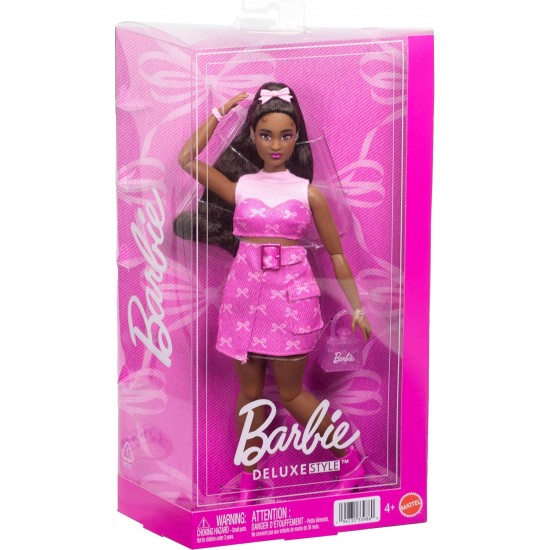 Barbie Deluxe Style lelle JJN70 rozā kostīmā