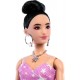 Barbie Deluxe Style lelle JJN71 rozā kleitā