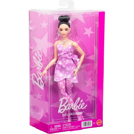 Barbie Deluxe Style lelle JJN71 rozā kleitā