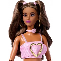 Barbie Deluxe Style lelle rozā kostīmā ar aksesuāriem, JJN72