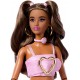 Barbie Deluxe Style lelle JJN72 rozā kostīmā