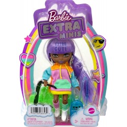 BARBIE Extra Mini Lelle – Ar Lavandas krāsas matiem, HJK66