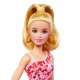 Barbie Fashionistas Doll #205 With Blond Ponytail And Floral Dress, HJT02