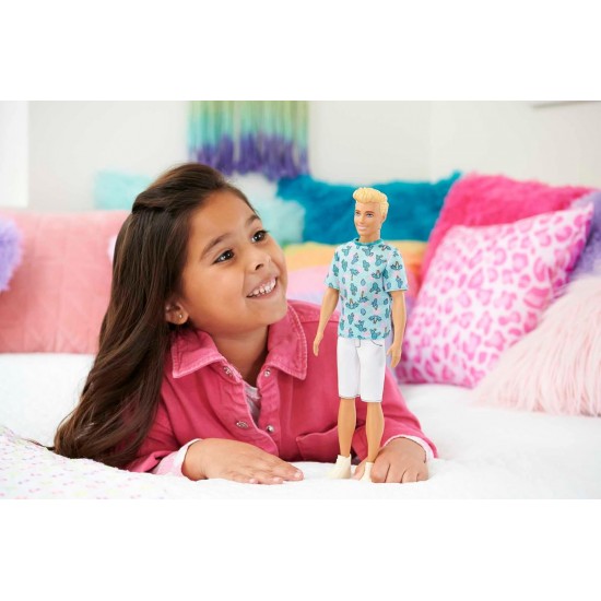 Barbie Fashionistas Ken lelle ar blondiem matiem, Hjt10 Barbie Fashionistas Ken lelle ar blondiem matiem, Hjt10