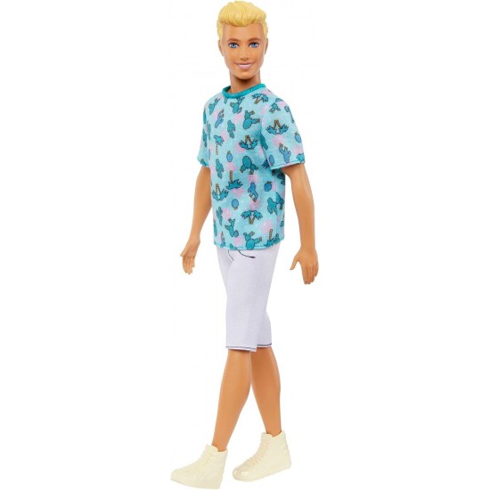 Barbie Fashionistas Ken lelle ar blondiem matiem, Hjt10 Barbie Fashionistas Ken lelle ar blondiem matiem, Hjt10