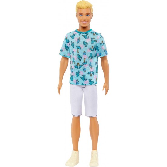 Barbie Fashionistas Ken lelle ar blondiem matiem, Hjt10 Barbie Fashionistas Ken lelle ar blondiem matiem, Hjt10