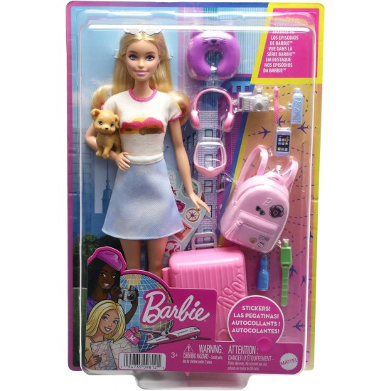 BARBIE spēlu komplekts Lelle Barbie ceļotāja HJY18 BARBIE spēlu komplekts Lelle Barbie ceļotāja HJY18