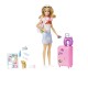 BARBIE spēlu komplekts Lelle Barbie ceļotāja HJY18 BARBIE spēlu komplekts Lelle Barbie ceļotāja HJY18