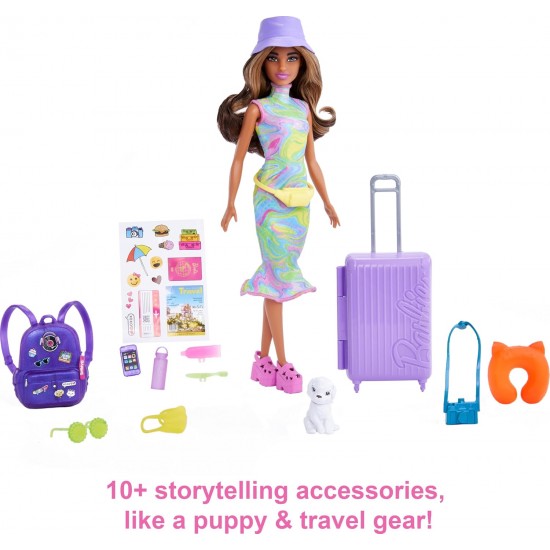 BARBIE spēlu komplekts Lelle Barbie ceļotāja HKB05 BARBIE spēlu komplekts Lelle Barbie ceļotāja HKB05