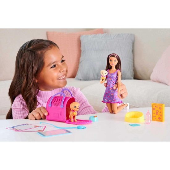 Barbie lelle Adopt a pup (kucēnu adoptēšana) HKD86