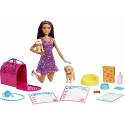 Barbie lelle Adopt a pup (kucēnu adoptēšana) HKD86