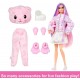 Barbie Cutie Reveal Doll with Pink Hair & Teddy Bear Costume,  HKR04