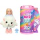 Barbie Cutie Reveal Cozy Cute Tees Series Chelsea Doll & Accessories, Plush Lamb, Blonde Small Doll, HKR18