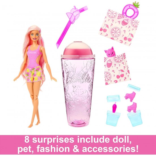BARBIE lelle Pop! Reveal augļu sērija zemene, HNW41 BARBIE lelle Pop! Reveal augļu sērija zemene, HNW41