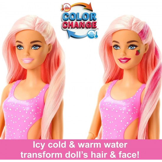 BARBIE lelle Pop! Reveal augļu sērija zemene, HNW41 BARBIE lelle Pop! Reveal augļu sērija zemene, HNW41