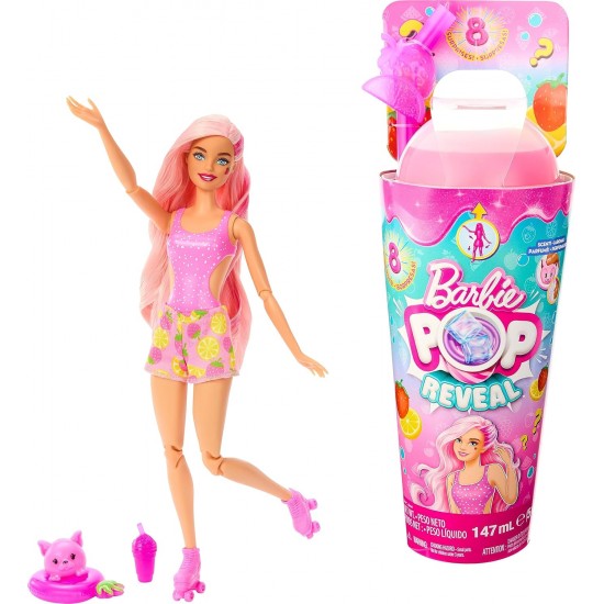 BARBIE lelle Pop! Reveal augļu sērija zemene, HNW41 BARBIE lelle Pop! Reveal augļu sērija zemene, HNW41