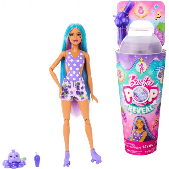 Barbie Pop! Reveal lelle augļu sērija – vīnoga HNW44 Barbie Pop! Reveal lelle augļu sērija – vīnoga HNW44