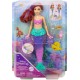 Disney Princess Ariel Swimming Mermaid Fashion Doll with Color-Change Hair & Tail, Swimming Movement HPD43