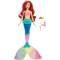 Disney Princess Ariel Swimming Mermaid Fashion Doll with Color-Change Hair & Tail, Swimming Movement HPD43