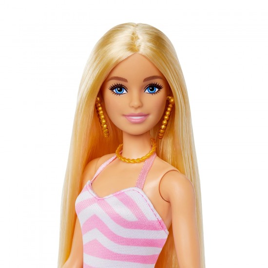 Barbie lelle ar peldkostīmu un pludmales tematikas aksesuāriem, HPL73