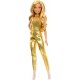 Barbie Fashionistas lelle zelta kostīmā, HRH19 Barbie Fashionistas lelle zelta kostīmā, HRH19