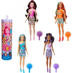 Barbie Color Reveal Varavīksnes Iedvesmota sērija, lelles ar 6 pársteigumiem, HRK06