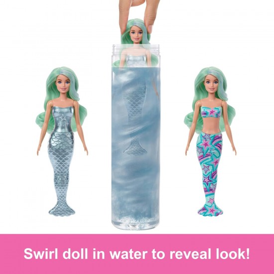 Barbie Color Reveal lelle un aksesuāri ar 6 pārsteigumiem, nāru sērija, HRK12 Barbie Color Reveal lelle un aksesuāri ar 6 pārsteigumiem, nāru sērija, HRK12
