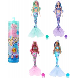 Barbie Color Reveal lelle un aksesuāri ar 6 pārsteigumiem, nāru sērija, HRK12