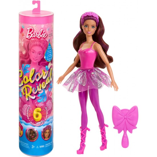 Barbie Color Reveal lelle un aksesuāri, balerīnu sērija, HRK17 Barbie Color Reveal lelle un aksesuāri, balerīnu sērija, HRK17