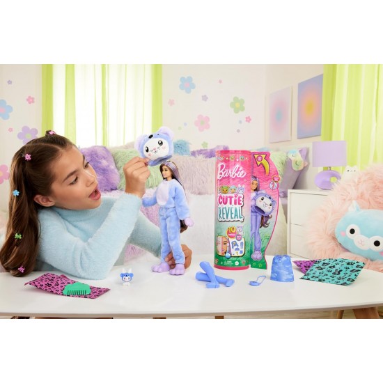 Barbie Cutie Reveal Costume-Themed Doll & Accessories With 10 Surprises, Bunny As A Koala Dolphin HRK26