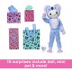 Barbie Cutie Reveal Costume-Themed Doll & Accessories With 10 Surprises, Bunny As A Koala Dolphin HRK26