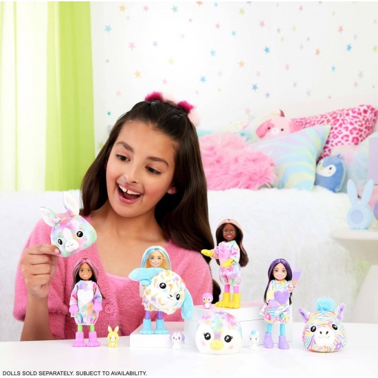 BARBIE Čelsija Cutie Reveal lelle krāsu sapnis-asst., HRK42 BARBIE Čelsija Cutie Reveal lelle krāsu sapnis-asst., HRK42