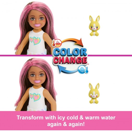 BARBIE Čelsija Cutie Reveal lelle krāsu sapnis-asst., HRK42 BARBIE Čelsija Cutie Reveal lelle krāsu sapnis-asst., HRK42
