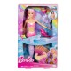 Barbie Mermaid Doll, “Malibu” Pet Dolphin and Water-Activated Color Change Feature, HRP97