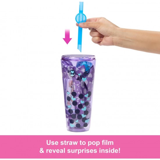 BARBIE Pop Reveal lelle burbuļtēja ar taro pienu, HTJ19 BARBIE Pop Reveal lelle burbuļtēja ar taro pienu, HTJ19