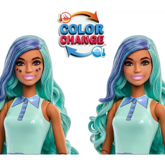 BARBIE Pop Reveal lelle burbuļtēja zaļā tēja, HTJ21 BARBIE Pop Reveal lelle burbuļtēja zaļā tēja, HTJ21