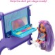 Barbie Extra Mini Minis lelles un rotaļu transportlīdzekļa rotaļu komplekts, HXF84 Barbie Extra Mini Minis lelles un rotaļu transportlīdzekļa rotaļu komplekts, HXF84