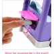 Barbie Extra Mini Minis lelles un rotaļu transportlīdzekļa rotaļu komplekts, HXF84 Barbie Extra Mini Minis lelles un rotaļu transportlīdzekļa rotaļu komplekts, HXF84