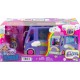 Barbie Extra Mini Minis lelles un rotaļu transportlīdzekļa rotaļu komplekts, HXF84 Barbie Extra Mini Minis lelles un rotaļu transportlīdzekļa rotaļu komplekts, HXF84