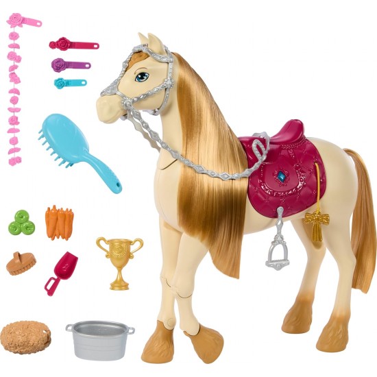 BARBIE zirgs ar skaņām, mūziku un aksesuāriem HXJ42 BARBIE zirgs ar skaņām, mūziku un aksesuāriem HXJ42