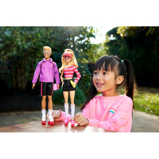 Barbie modes leļļu komplekts ar 2 modes lellēm un 6 aksesuāriem, Bārbija un Kens, HXK90 Barbie modes leļļu komplekts ar 2 modes lellēm un 6 aksesuāriem, Bārbija un Kens, HXK90