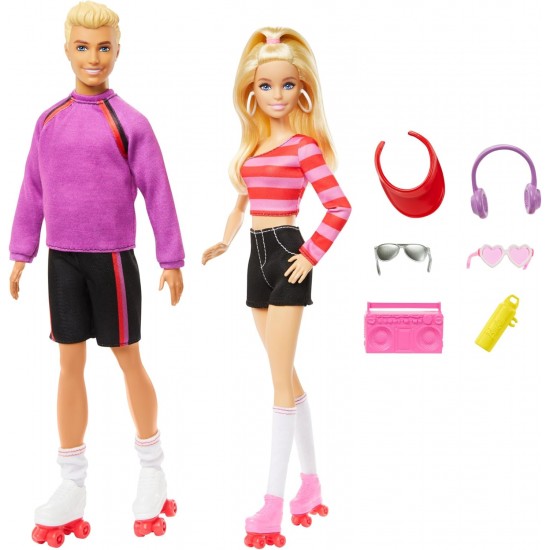 Barbie modes leļļu komplekts ar 2 modes lellēm un 6 aksesuāriem, Bārbija un Kens, HXK90 Barbie modes leļļu komplekts ar 2 modes lellēm un 6 aksesuāriem, Bārbija un Kens, HXK90