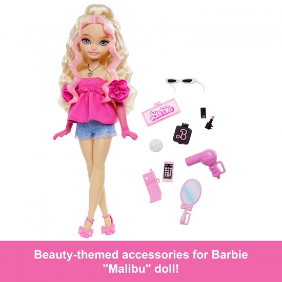 Barbie Dream Besties Maliby Fashion Doll With Video Game Themed Accessories, 10 Piece Count, HYC21