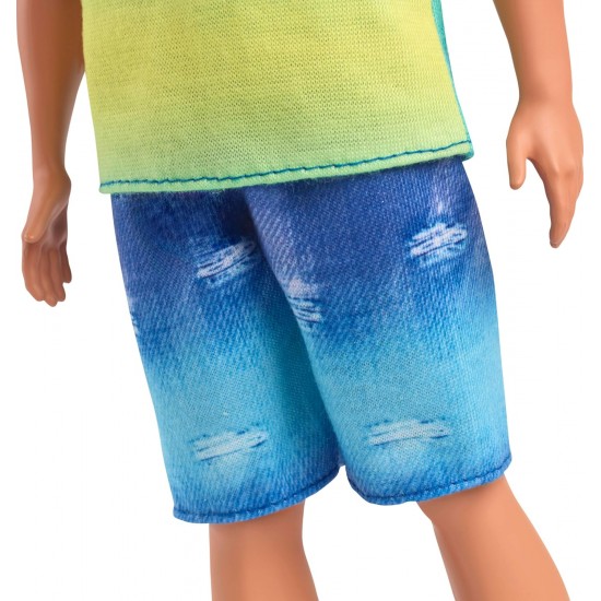 Barbie Fashionistas Ken lelle ar melniem matiem, HYV00 Barbie Fashionistas Ken lelle ar melniem matiem, HYV00