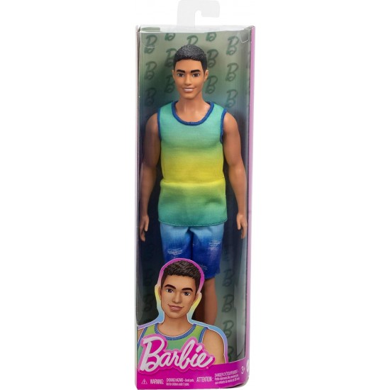 Barbie Fashionistas Ken lelle ar melniem matiem, HYV00 Barbie Fashionistas Ken lelle ar melniem matiem, HYV00