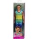Barbie Fashionistas Ken lelle ar melniem matiem, HYV00 Barbie Fashionistas Ken lelle ar melniem matiem, HYV00
