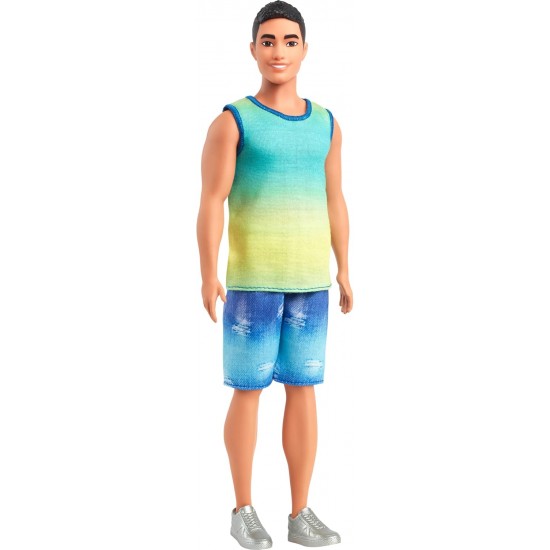 Barbie Fashionistas Ken lelle ar melniem matiem, HYV00 Barbie Fashionistas Ken lelle ar melniem matiem, HYV00