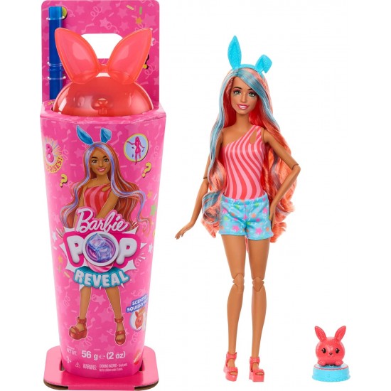 BARBIE lelle Pop! Reveal dzīvnieku ballītes sērija - ar kaķa tematiku, JCN87 BARBIE lelle Pop! Reveal dzīvnieku ballītes sērija - ar kaķa tematiku, JCN87