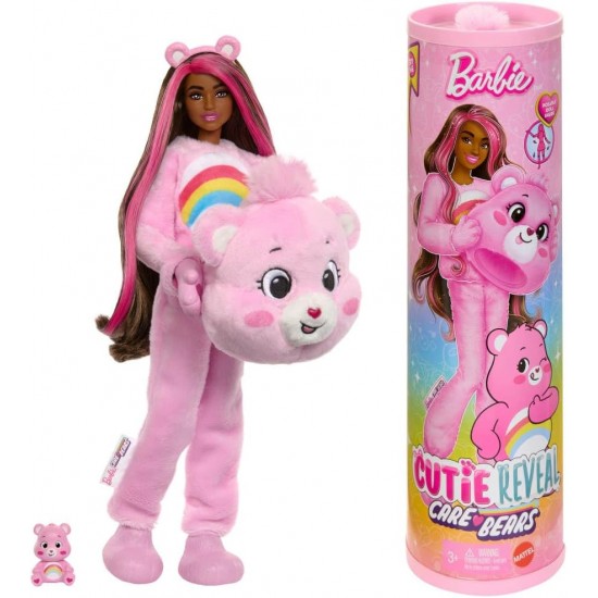 Barbie Cutie Reveal lelle un aksesuāri, Rūpju lāču sērija, modes lelle ar Uzmundrinošā lāča kostīmu, JCN95 Barbie Cutie Reveal lelle un aksesuāri, Rūpju lāču sērija, modes lelle ar Uzmundrinošā lāča kostīmu, JCN95